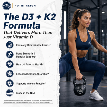 Vitamin D3 + K2 — Extra Strength